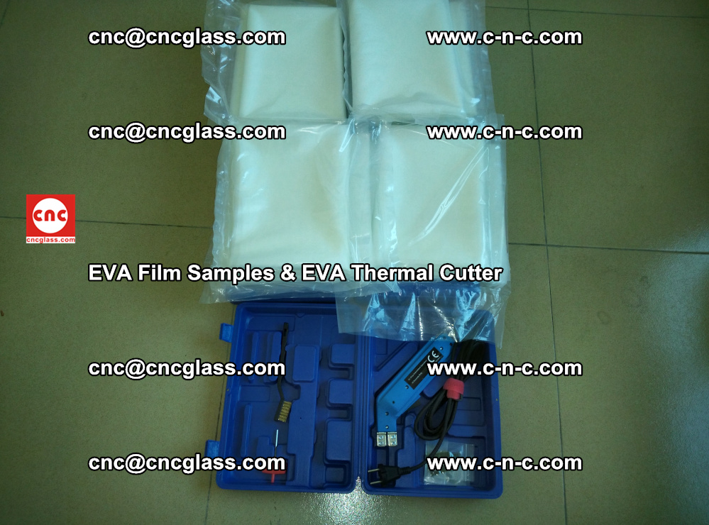 EVAFORCE SUPER CLEAR EVA Film Samples and EVA Thermal Cutter (1)