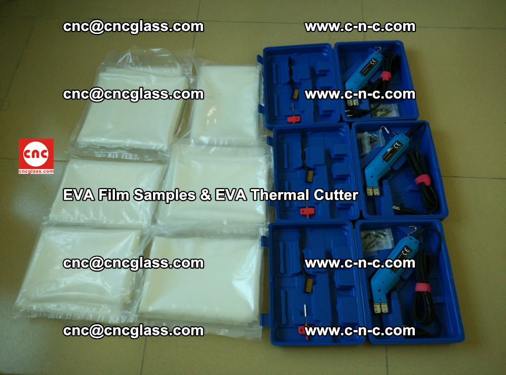 EVAFORCE SUPER CLEAR EVA Film Samples and EVA Thermal Cutter (2)