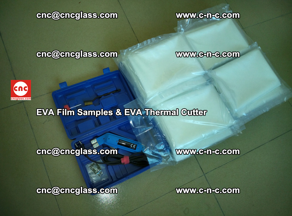 EVAFORCE SUPER CLEAR EVA Film Samples and EVA Thermal Cutter (50)