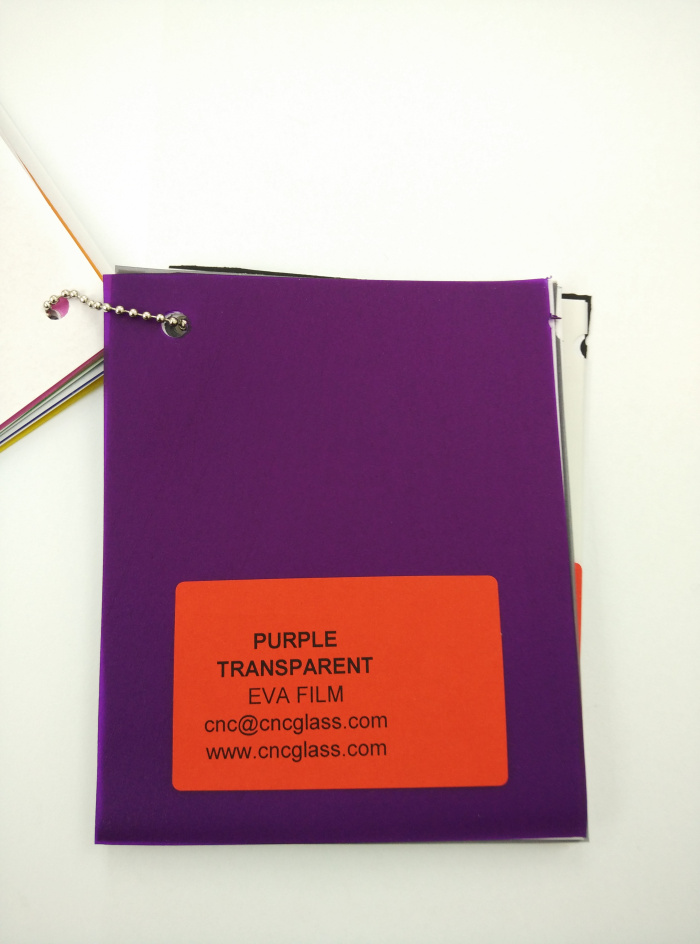 Purple Transparent Ethylene Vinyl Acetate Copolymer EVA interlayer film for laminated glass safety glazing (9)